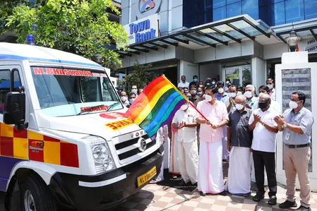 Inauguration of M.Bhaskaran Memorial Ambulance